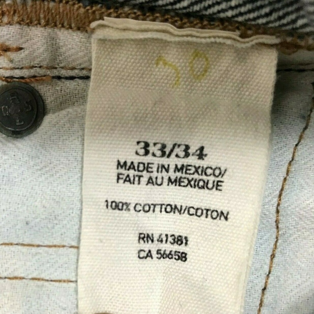 Ralph Lauren 33 Slim Dark Wash Distressed Denim - Picture 6 of 8